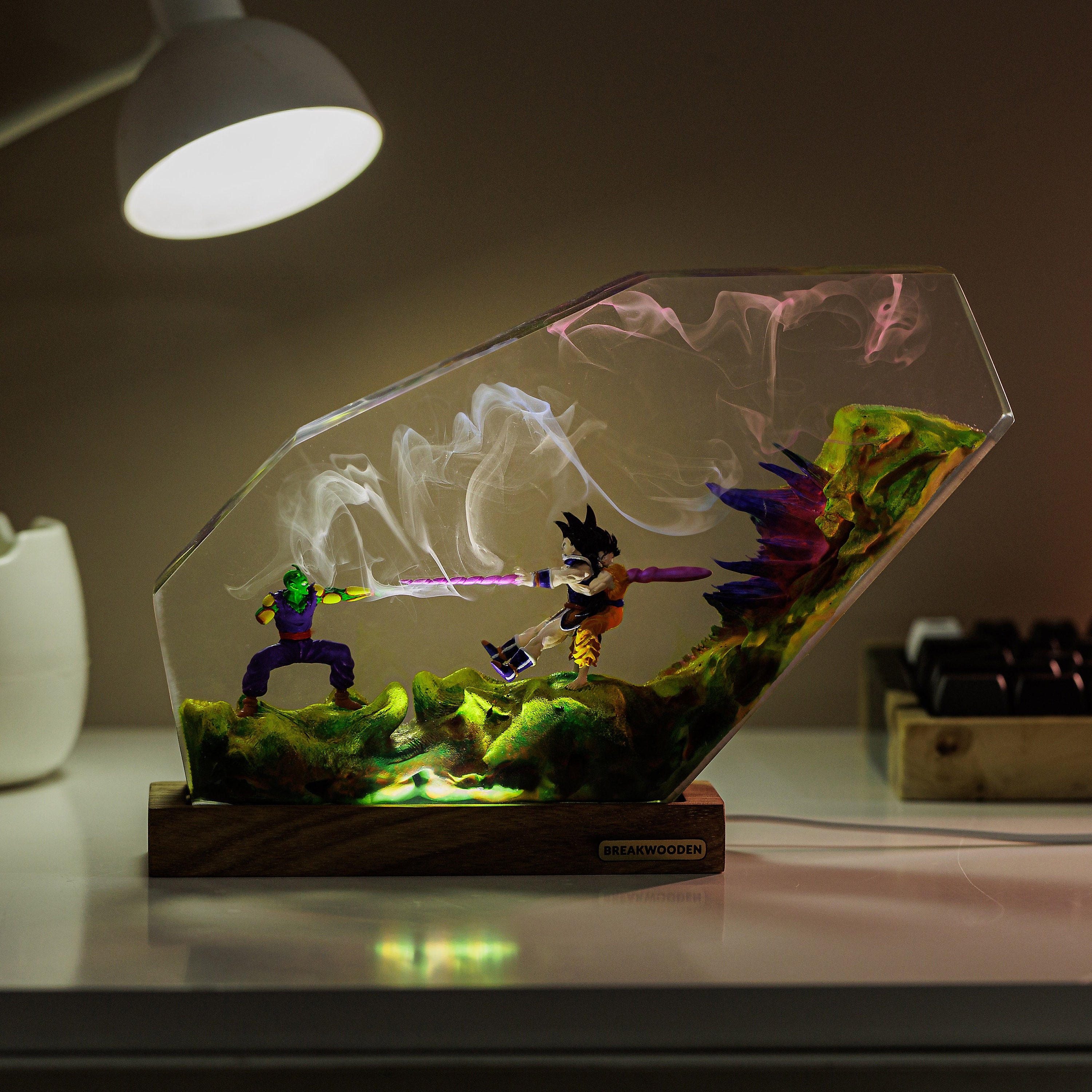 Lumière LED Lumière Goku Power Bomb Creative Lampe De Table Lumière  Décorative DBZ LED Veilleuse : : Luminaires et Éclairage