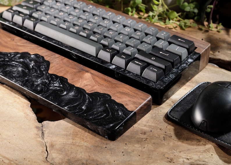 Wood Wrist Rest Resin Wrist Rest Keyboard Wrist Rest Wrist Etsy