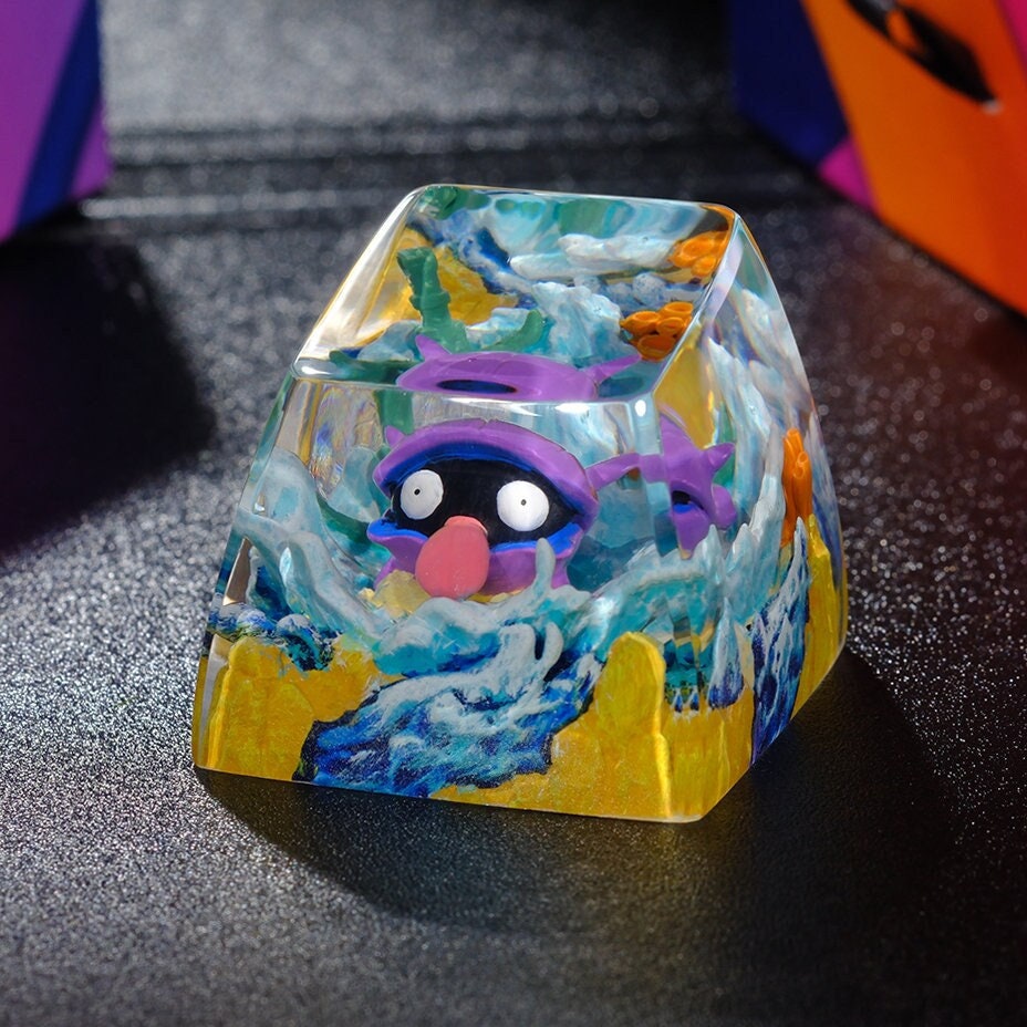 SHELLDER PKM Artisan Keycap, Spacebar Keycap, Keycap Set, Cute Keycap