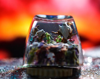 Halloween Custom Artisan Keycaps, Custom Keycaps for Halloween Gift, Halloween Keycap, Cherry MX Keycaps, Mechanical Keyboard