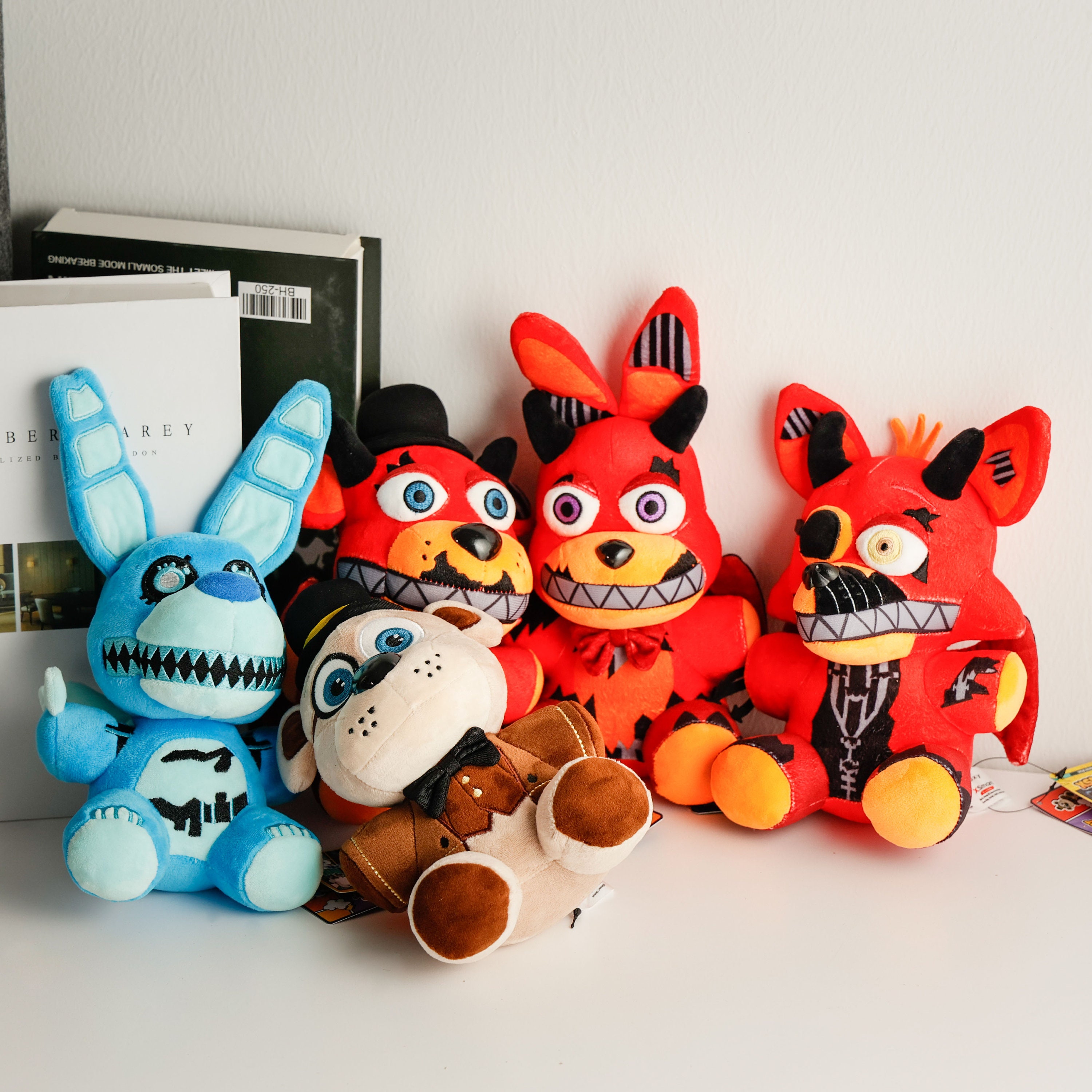 Nightmare Foxy Plush Toy, FNAF plushies Toy, FNAF All Character Stuffed  Animal Doll Children's Gift Collection,8”