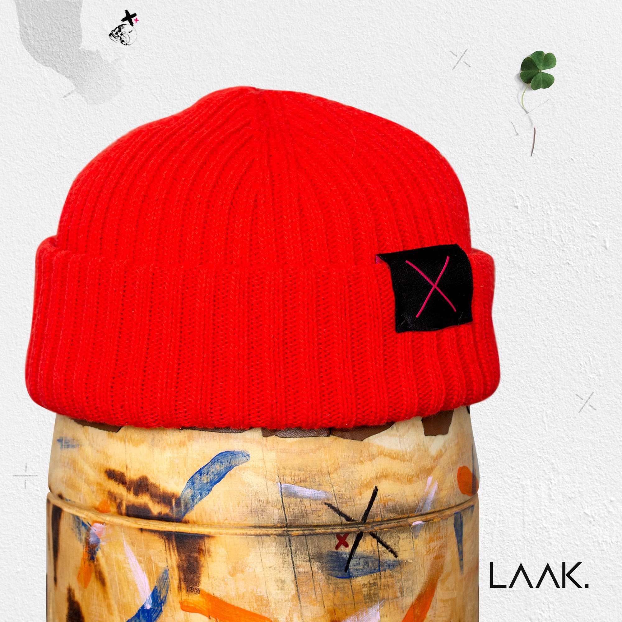 Unisex Wool Beanie Hat/knit Short 