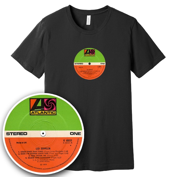 T-Shirt Officiel Led Zeppelin UK Tour 1971 (Noir) Produits dérivés du groupe FR