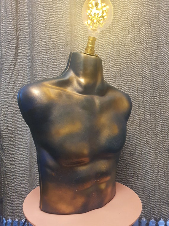 SOLD Male mannequin torso lamp Etsy