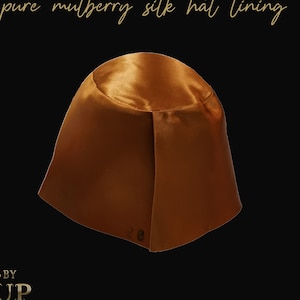 hat liner -  pure mulberry silk 22mm