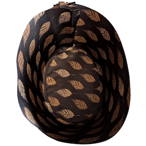 hat liner &quot;golden leaf&quot; firm fabric