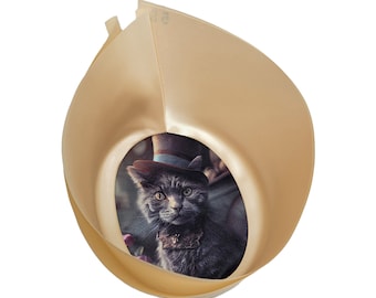 Forro del sombrero: lujoso satén de tacto sedoso - gato
