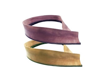 3 units - Leather Sweatbands for Hats - Extreme  Rustic Distressed