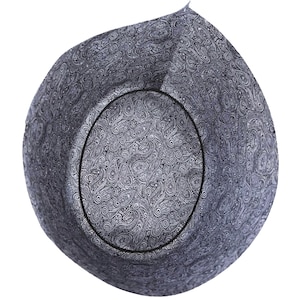 Juego de 3 forros para sombreros con estampado paisley oscuro