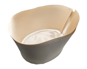 1 forro para sombrero - lujoso satén de tacto sedoso - CREME Q001