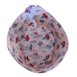 1 hat liner- size Large 7 1/4 (58cm)  22 3/4&quot; - wild cactus - firm sturdy fabric