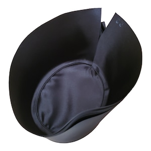 3 units - hat liners - luxurious satin silky feel - black