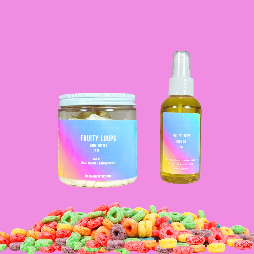Fruit Loops Body Butter & Oil Set Etsy