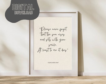 Decor Wall Art Digital Print Book Quote 7 Husbands of Evelyn Hugo