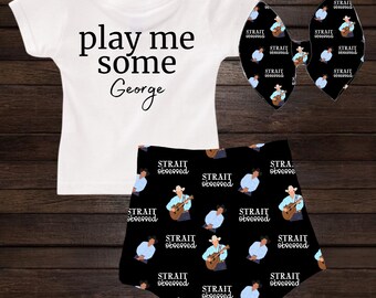 GaryCColeman George Strait Baby T Shirts Cotton Infant T-Shirt Girls Boys Short Sleeve Cotton Tee