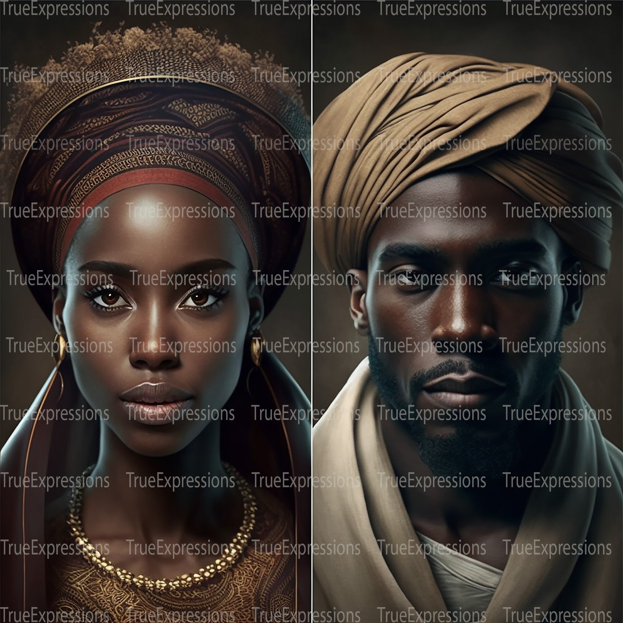 Biblical Characters II AI Art Christian Faith Black Bible - Etsy