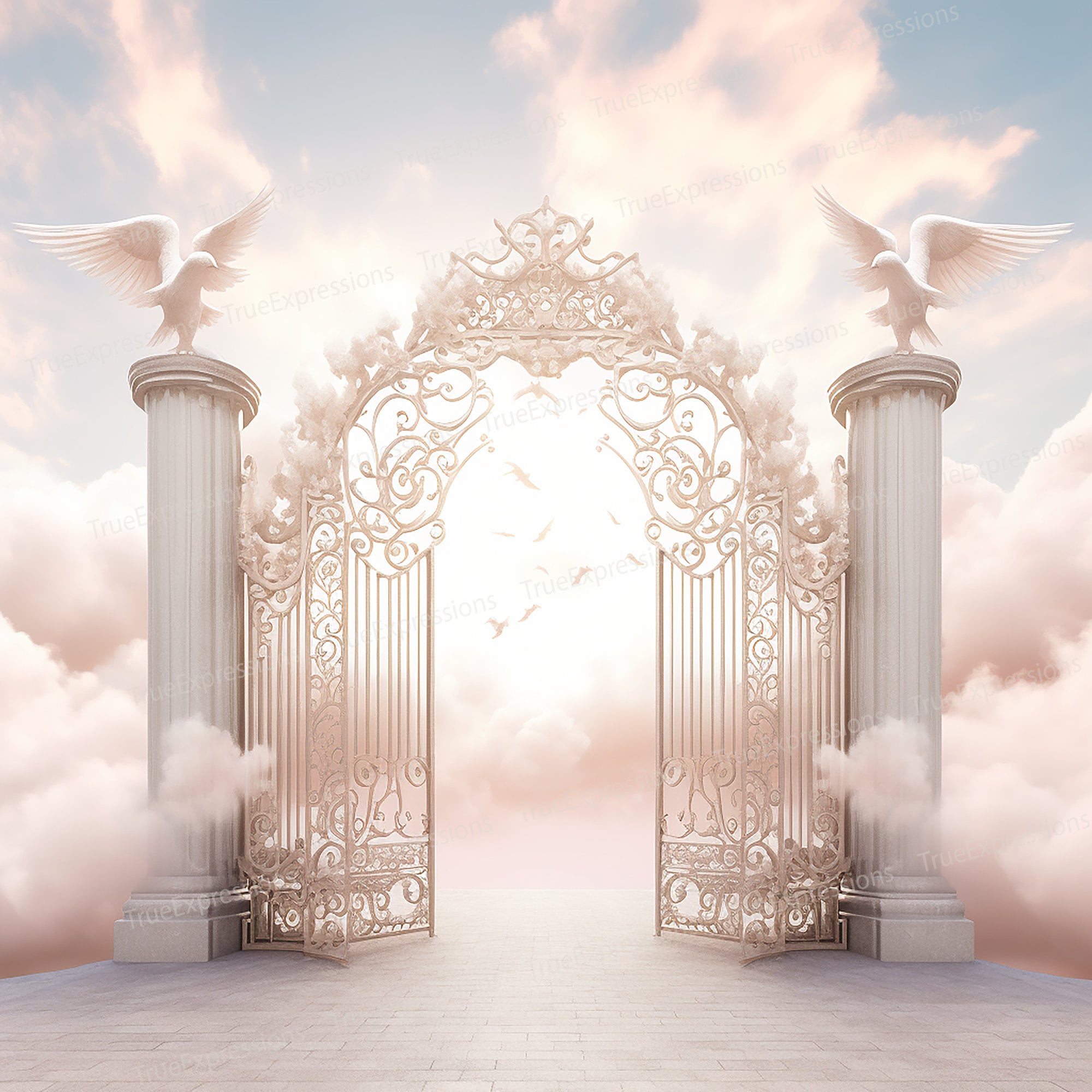 tan background, tan heaven, tan clouds, heaven gates, rip png, rest in –  777Artforyou