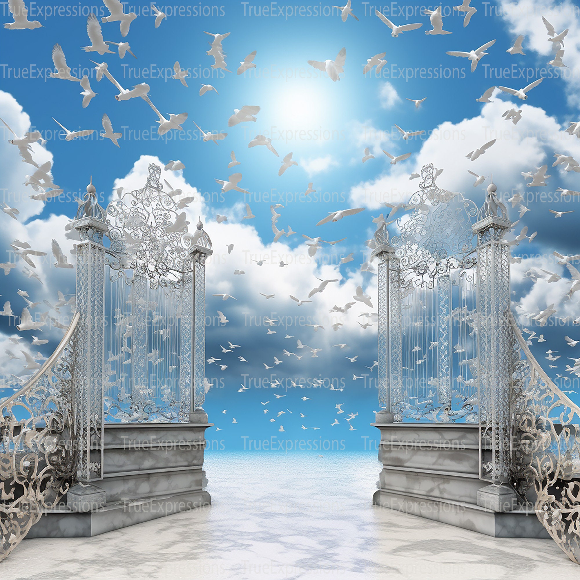 tan background, tan heaven, tan clouds, heaven gates, rip png, rest in –  777Artforyou