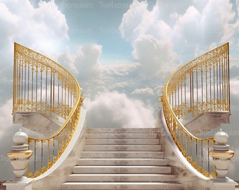 Homecoming III, AI Art, Christian, Faith, Funeral, Gates, Gold, Heaven, Memorial, Sympathy, Digital Downloadable, Instant PNG Download