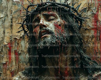 Crucified XX, Jesus, Cross, Christian, Faith, Church, Holy Week, Good Friday, Easter Digital Downloadable, AI Instant PNG Download