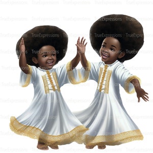 Young Praisers, Printable AI, Christian Praise Dancers, Faith, Church, Digital Downloadable, Praise Dance, Singing, Instant PNG Download