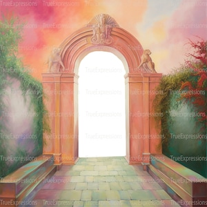 Celebrating Life, AI Art, Christian, Faith, Funeral, Gates, Gold, Himmel, Memorial, Sympathie, digital herunterladbar, Sofortiger PNG-Download