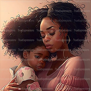 A Mother&#39;s Love Printable AI, Christian, Faith, Church, Digital Downloadable, Praise Dance, Singing, Instant PNG Download