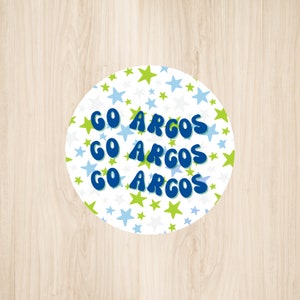 Argo Stars | Pinback Button for Football Game Day, UWF