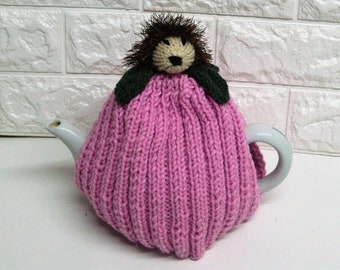 hedgehog gifts, tea cosies, new home gift, for tea lovers, tea cosy for tea pot, gift for mum, cottagecore decor, couvre théière, teacosy,