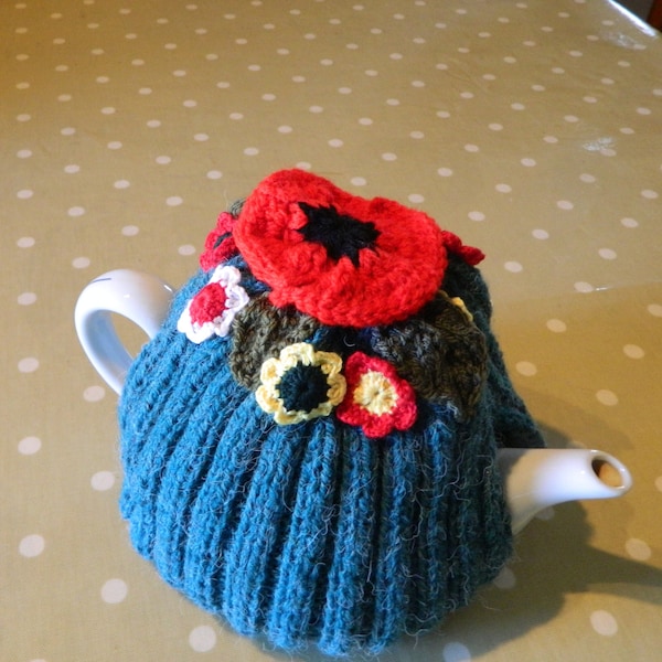 couvre théière, poppy tea cozy, Tea lovers gift, Birthday gift for mum, gifts for new home owner, couples gift, tea pot