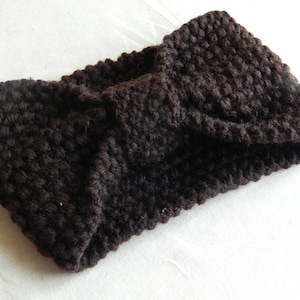 Twist Crochet Headband, Ear Warmer, brown ear muffs, ladies Headbands, womans gift idea, Toque head wear,