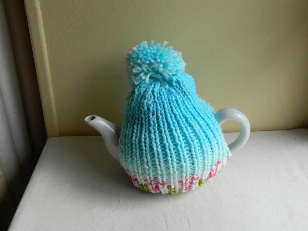 Handmade Tea Cosy, Ready to Post, Knitted Tea Cozy, Tea Lovers Gift