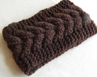 ear warmer, warm Headband, Crochet Headband, brown ear muffs, Crochet Headbands, Crochet Ear Warmer, Ear Muffs, Toque head wear,