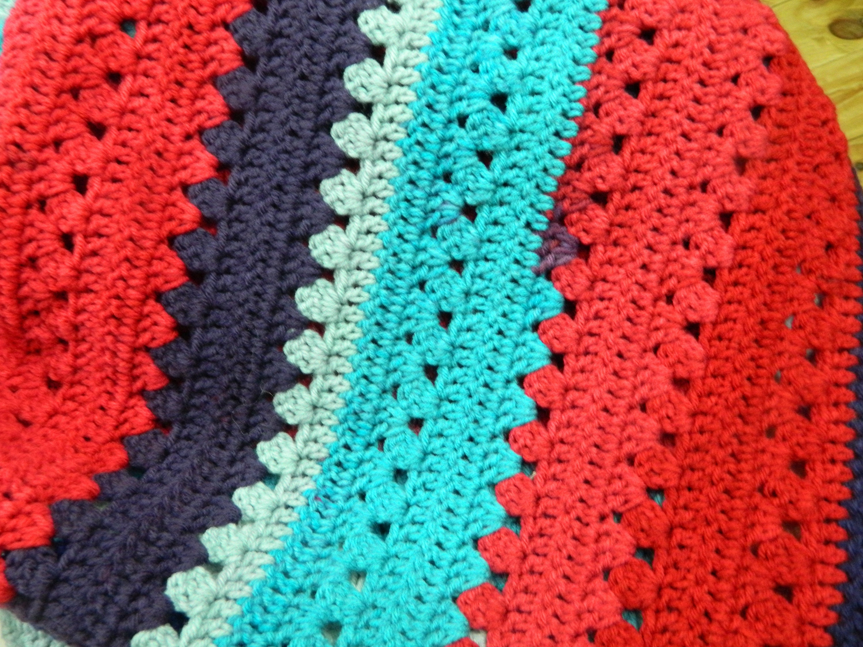 Single Bed Cover, Large Blanket, Crochet Afghan Throw, Handmade Bedding