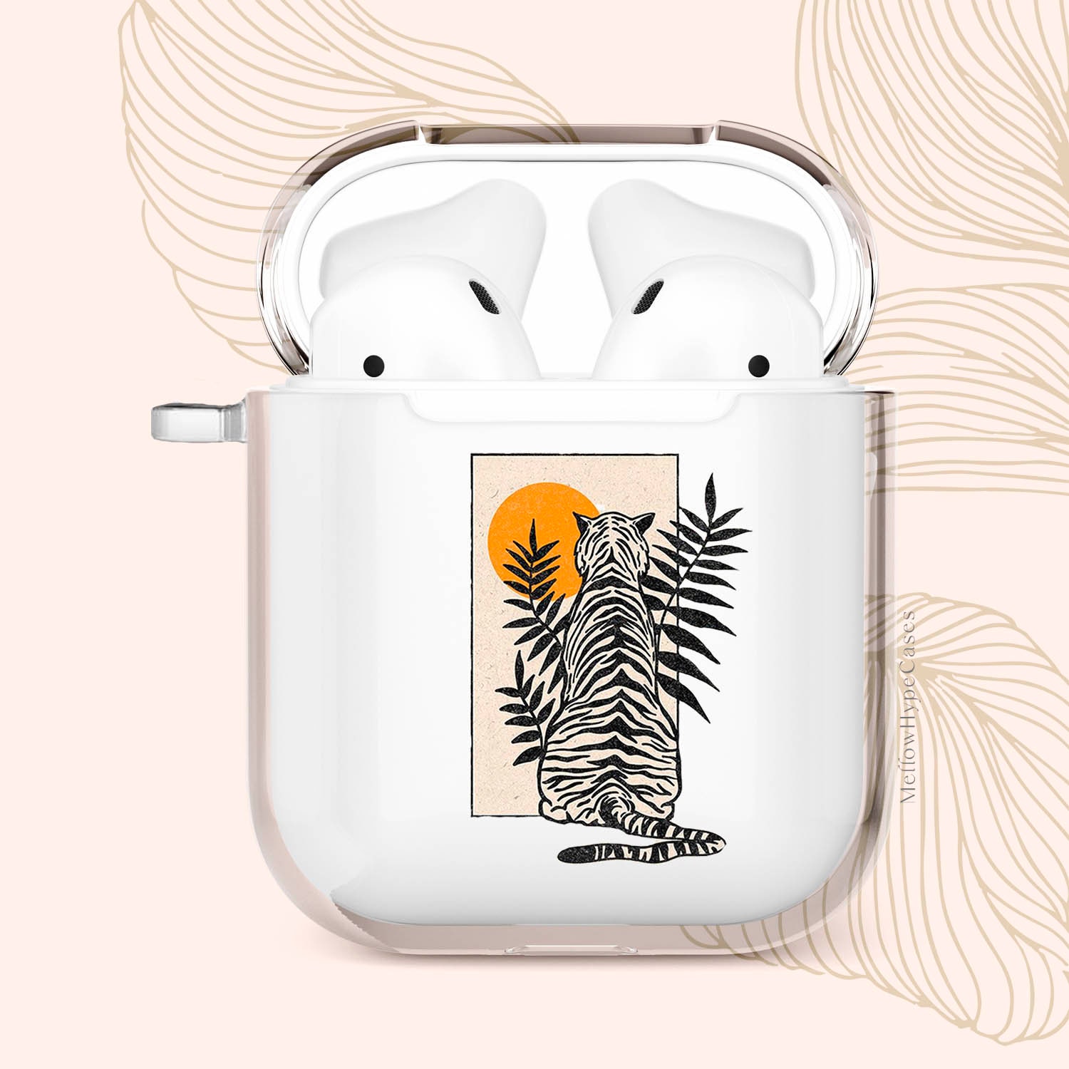 Tiger Airpods Case Clear Silicone Animal Case Apple Airpods | Etsy Australia