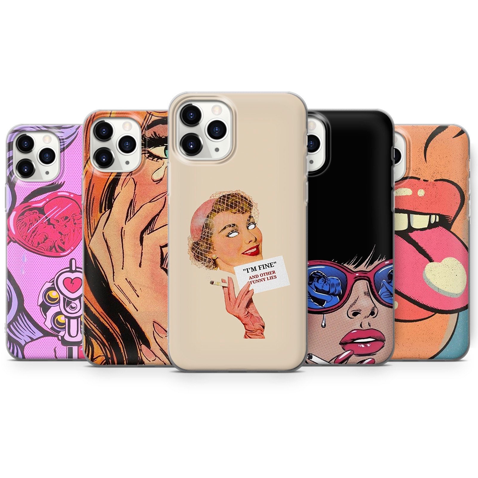 Pop Art Comics Retro Phone Case Fit For Iphone 13 Pro Max 13 Etsy Pop Art Comics Retro Phone Case Fit For Iphone 13 Pro Max 13 Etsy