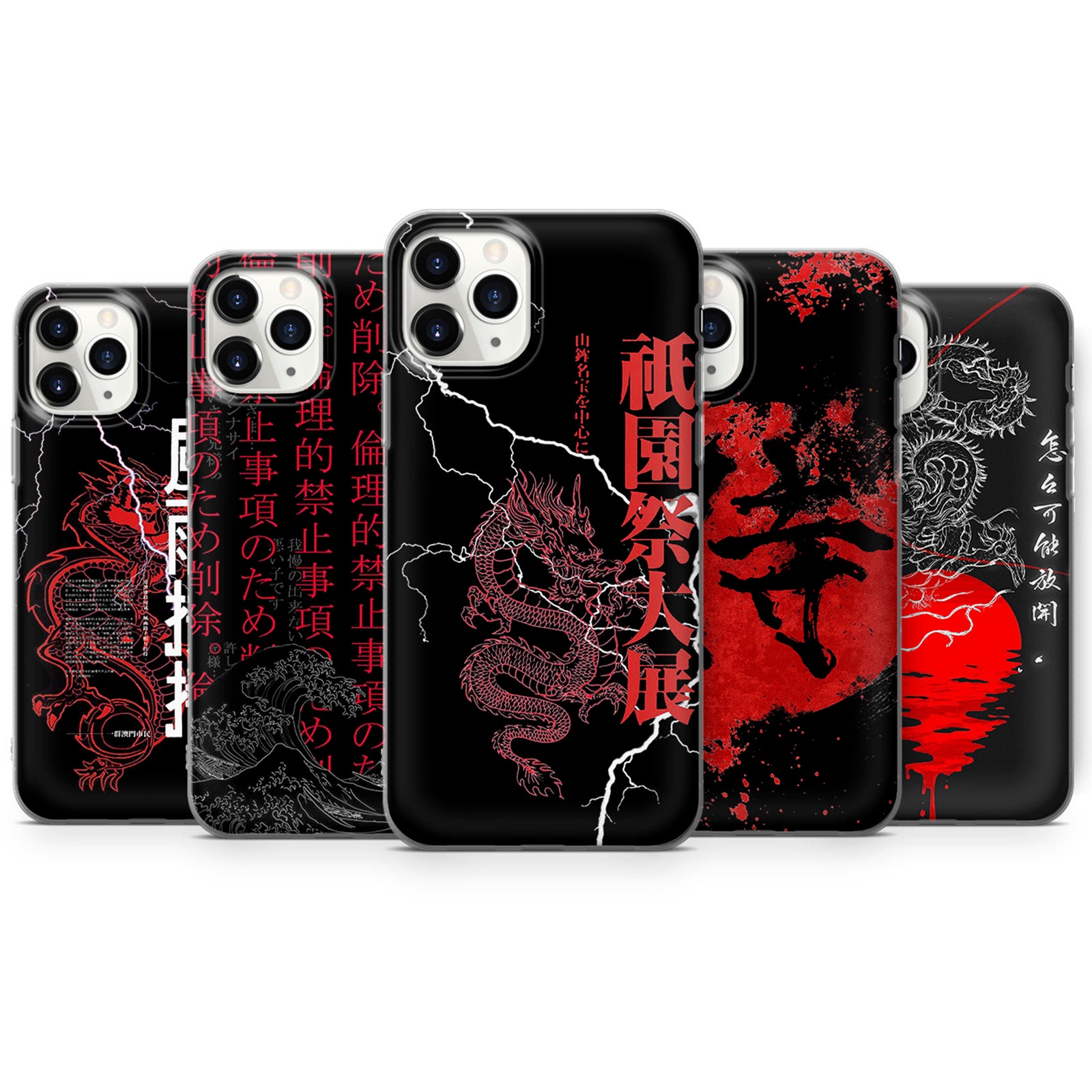 Japanese Art Phone Case Dragon Kanagawa Cover for iPhone 12 Etsy