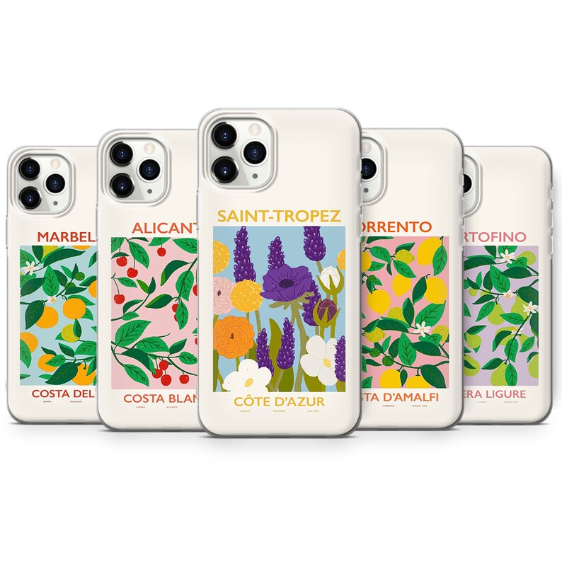 City Art Poster Fruit Iphone Case Fits Iphone 13 Pro Max 13 Etsy