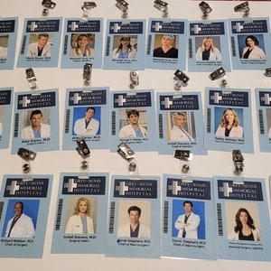 Grey's anatomy ID badges |Sold separately|