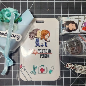 Grey's Anatomy Gift Box Greys Anatomy Gift Set With Magnetic Bouquet - Etsy