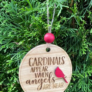 Wooden Cardinal Ornament