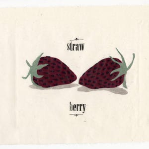 Original Print | Woodblock Print | Original Woodblock | Food Art