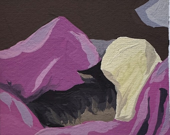 Gouache Painting | Original Painting | Tiny Art | Original Art | Still Life