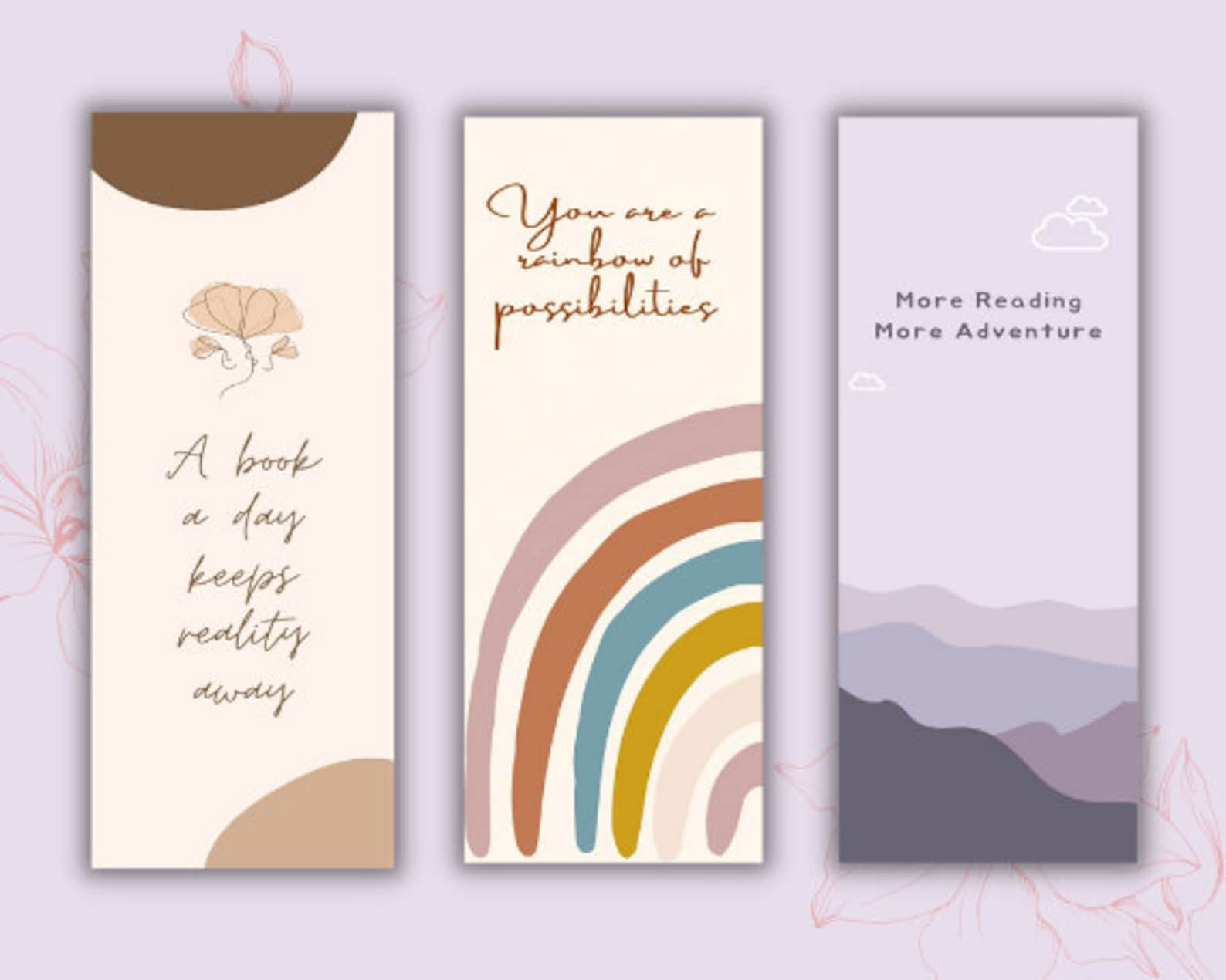 Bookmark Aesthetic Printable - Printable World Holiday