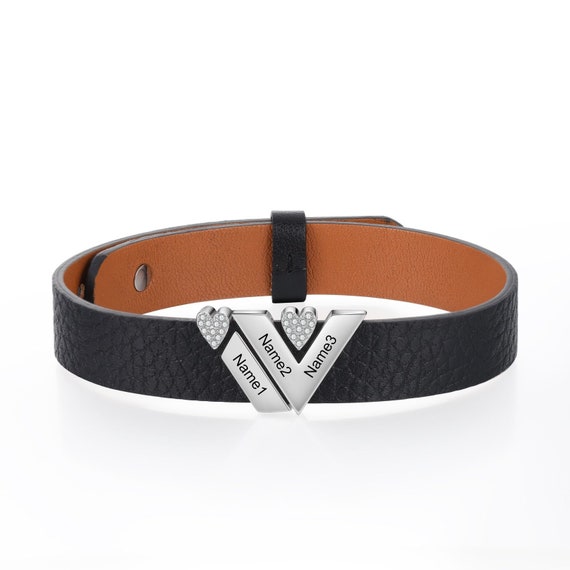 women's louis vuitton leather bracelet