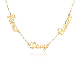 Multiple Names Necklace for Adults and Kids