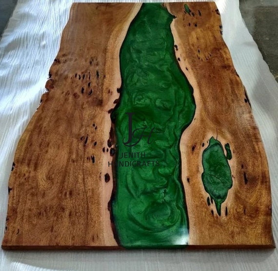 Epoxy Handmade Luxury Dining, Sofa, Side Center Table Top Live