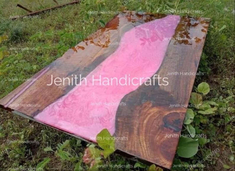Pink epoxy table deals