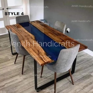 Epoxy Table, dining, sofa ,Side, center table top Live Edge Walnut Table ,Custom Order, Epoxy Resin River Table, NaturaL Wood ,EPOXY TABLE