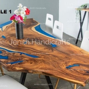 Epoxy Table, dining, sofa, Side, center table top Live Edge Walnut Table ,Custom Order, Epoxy Resin River Table, Natural Wood, EPOXY TABLE
